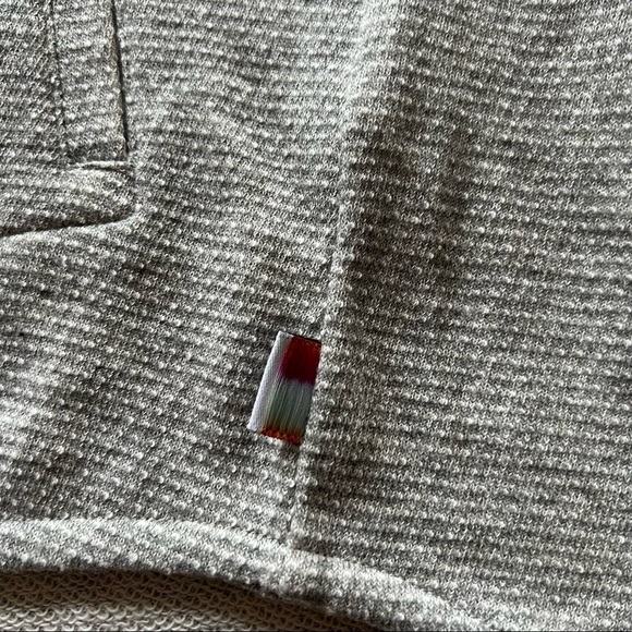 SLVDR Men's 1/2 Button 1/2 Snap Front
Top Shirt Gray Striped Collared - Picture 3 of 8